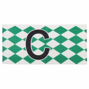 Merco Diamond kapitánská páska zelená-bílá - senior obraz