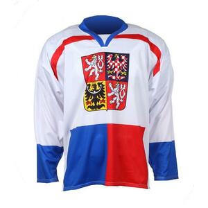 Merco hokejový dres ČR Nagano 1998 replika bílá - bez potisku - S obraz