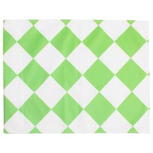 Merco Rohový praporek látka zelená-bílá obraz