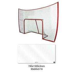 Merco Target FG skládací branka s postranní sítí + Hockey Revolution My Shoot Pad 150x75x3 cm obraz