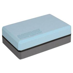 Merco Yoga Block Duo kostka na jógu modrá-šedá - 7, 5 cm obraz