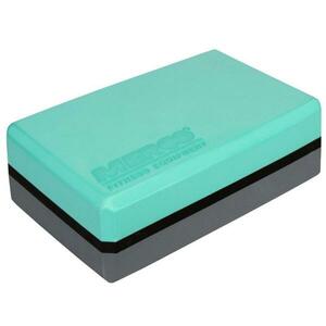 Merco Yoga Block Duo kostka na jógu zelená-antracitová - 7, 5 cm obraz