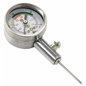 Měřič tlaku míčů - budík chrom HS001 obraz