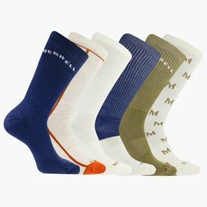 Merrell Ponožky Mea33694c6b2 Nvast Recycled Cushion Crew (6 Packs) Navy Assorted - M/L EU 40-45 obraz