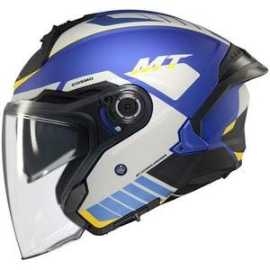 MT Helmets Cosmo SV Cruiser matná modro-černo-šedá - M - 57-58 cm obraz