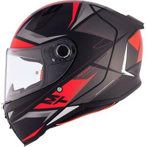 MT Helmets Integrální helma REVENGE 2 S HATAX B5 černo-šedo-červená - L - 59-60 cm obraz