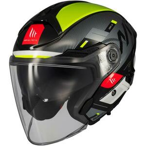 MT Helmets Cosmo SV Silence černo-fluo žlutá - XL - 61-62 cm obraz
