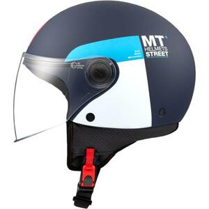 MT Helmets STREET INBOARD C7 matná modro-bílá - XL - 61-62 cm obraz