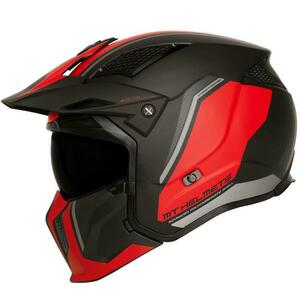 MT Helmets Streetfighter SV S TWIN C5 černo-červená - 2XL - 63-64 cm obraz