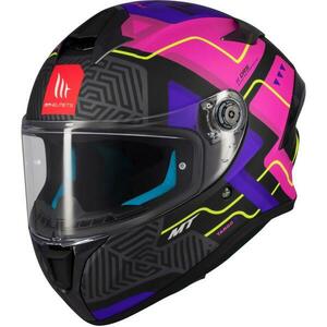 MT Helmets Targo S Brik matná černo-růžová - M - 57-58 cm obraz