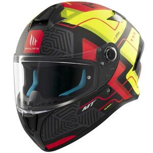 MT Helmets Targo S Brik matná černo-žlutá - XS obraz