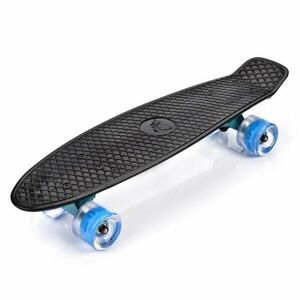 Meteor 56 cm s LED kolečky Black pennyboard obraz