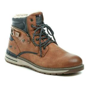 Mustang 15M001100200 hnědé pánské nadměrné zimní boty - EU 47 obraz