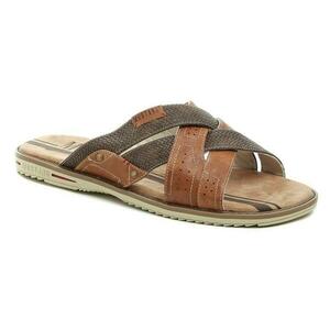 Mustang 4152-706-307 hnědé pánské nadměrné nazouváky - EU 49 obraz