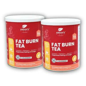 Natures Finest 2x Fat burn tea 120g obraz