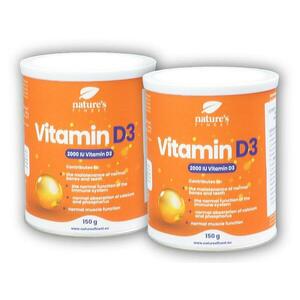 Natures Finest 2x Vitamin D3 2000iu 150g obraz