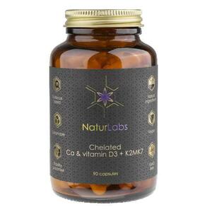 NaturLabs Vápník chelátový + D3 K2 90 kapslí obraz