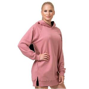 Nebbia Dlouhá everyday HERO mikina s kapucí 580 - XS - růžová obraz