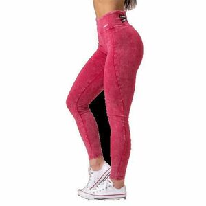 Nebbia Washed legíny s vysokým pasem LEGACY 777 - S - červená obraz