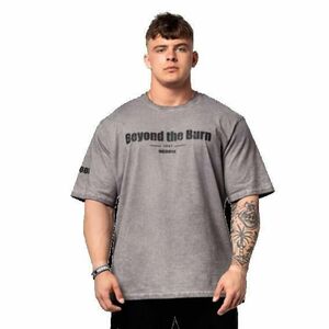 Nebbia Washed-off bavlněné heavyweight tričko GRIND 370 - XL - šedá obraz