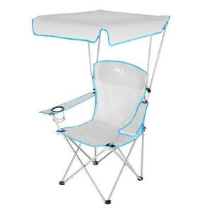 NILS CAMP Skládací židle se stříškou NC3087 šedá obraz