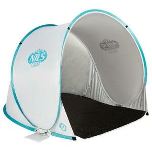 NILS Samorozkládací plážový stan NC3173 šedo-tyrkysový obraz