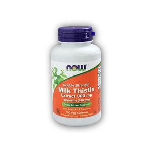 NOW Foods Double Strength extrakt z ostropestřce 300mg 100 rostlinných kapslí obraz