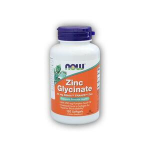 NOW Foods Zinc Glycinate + dýňový olej 30mg 120 kapslí obraz