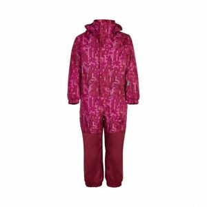 Dívčí zimní overal COLOR KIDS-Coverall AOP, AF 10.000-Beet Red obraz