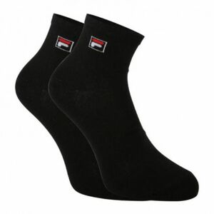 Ponožky FILA-F9303 SOCKS QUARTER PLAIN 3 PACK-200 BLACK obraz