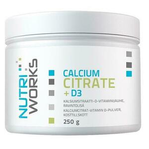 NutriWorks Calcium Citrate + D3 250g obraz