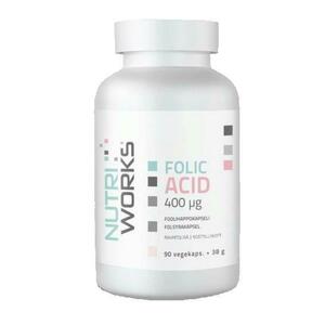 NutriWorks Folic Acid 400g 90 kapslí obraz