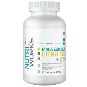 NutriWorks Magnesium Citrate + B6 120 kapslí obraz