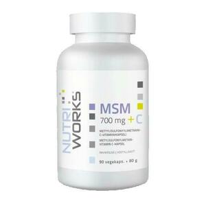 NutriWorks MSM 700mg + C 90 kapslí obraz