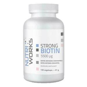 NutriWorks Strong Biotin 5500g 120 kapslí obraz
