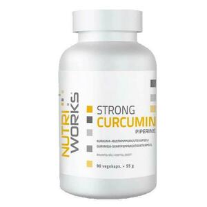 NutriWorks Strong Curcumin Piperine 90 kapslí obraz
