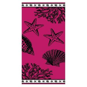 Oboustranná plážová osuška Lovely Home Baleari růžová obraz