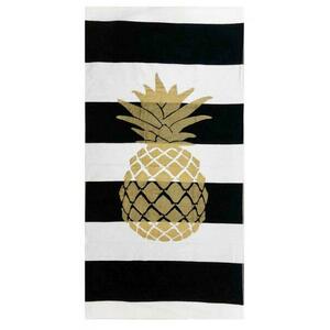 Oboustranná plážová osuška Lovely Home Golden Ananas obraz