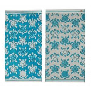 Oboustranná plážová osuška Sunflower Mini Turtle modrá obraz