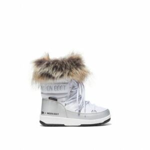 Dívčí kotníkové zimní boty MOON BOOT-JR GIRL MONACO LOW, 001 white/silver obraz