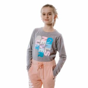 Dívčí tričko s dlouhým rukávem AUTHORITY KIDS-T-NEVER grey obraz