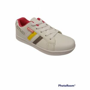 Juniorská rekreační obuv AUTHORITY KIDS-Arthie white/silver/blaz yellow obraz