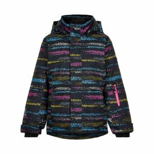 Dívčí lyžařská bunda COLOR KIDS-Ski jacket AOP, AF 10.000, phantom obraz