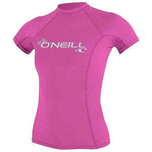 ONEILL Dámské lycrové triko BASIC SKIN krátký rukáv - 2XL růžová obraz