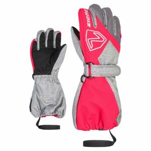 Juniorské lyžařské rukavice ZIENER-LAURO-801986-823758-light melange neon pink obraz