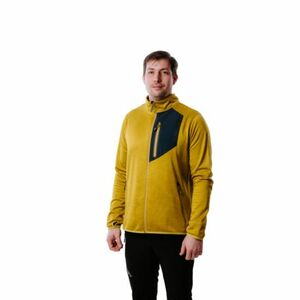 Pánská turistická mikina se zipem EVERETT-190FLIS_yellow obraz