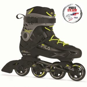 Kolečkové brusle FILA SKATES-HOUDINI BLACK/GREY/LIME obraz