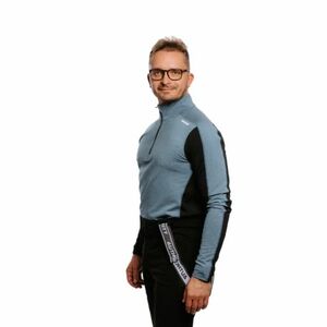 Pánské tričko AUTHORITY-DRY ZIP II M navy melange obraz