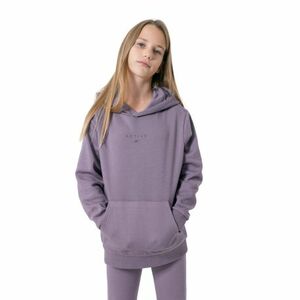 Dívčí mikina s kapucí 4F JUNIOR-GIRLS SWEATSHIRT JBLD003-51S-VIOLET obraz