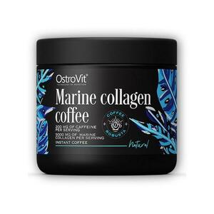 Ostrovit Coffee with marine collagen 150g - Natural obraz